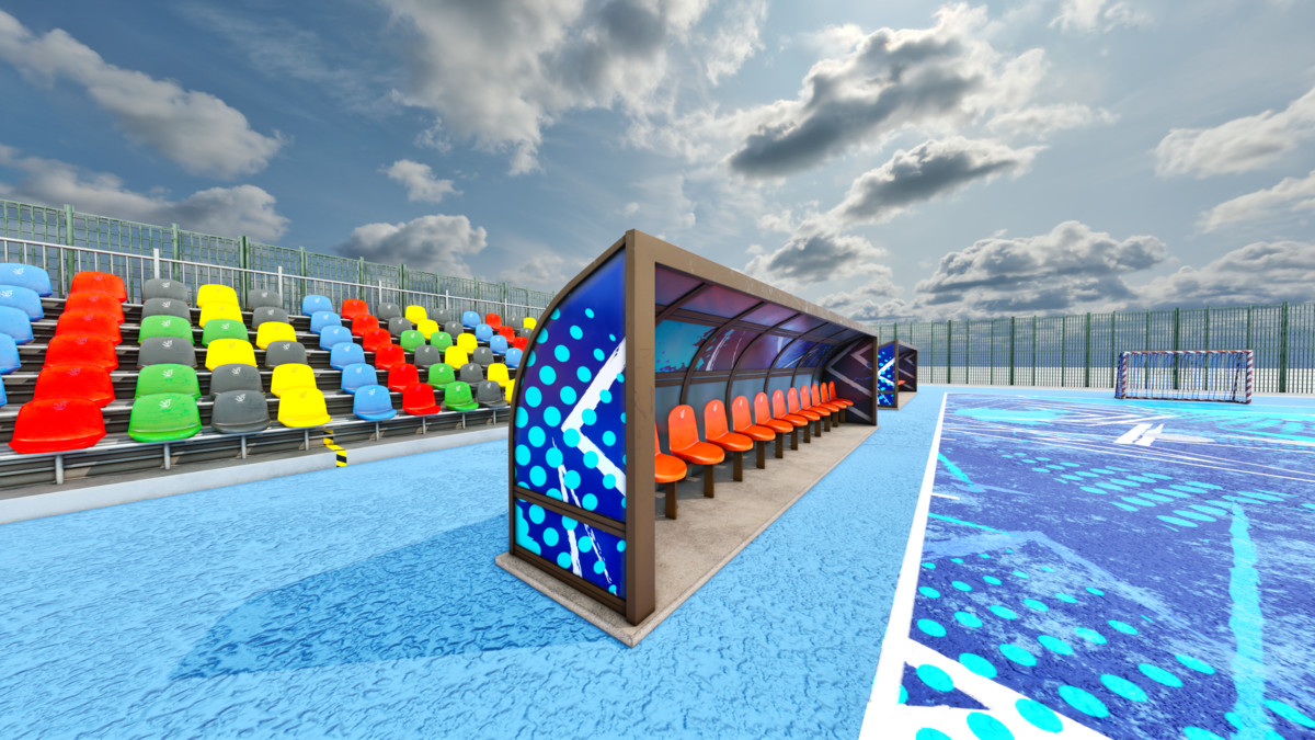 Modular Tennis Soccer Basketball Sport Court