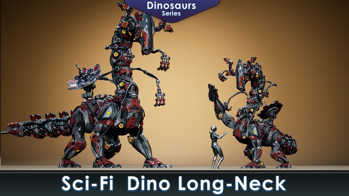 Sci-Fi Dinosaurs Pack 2