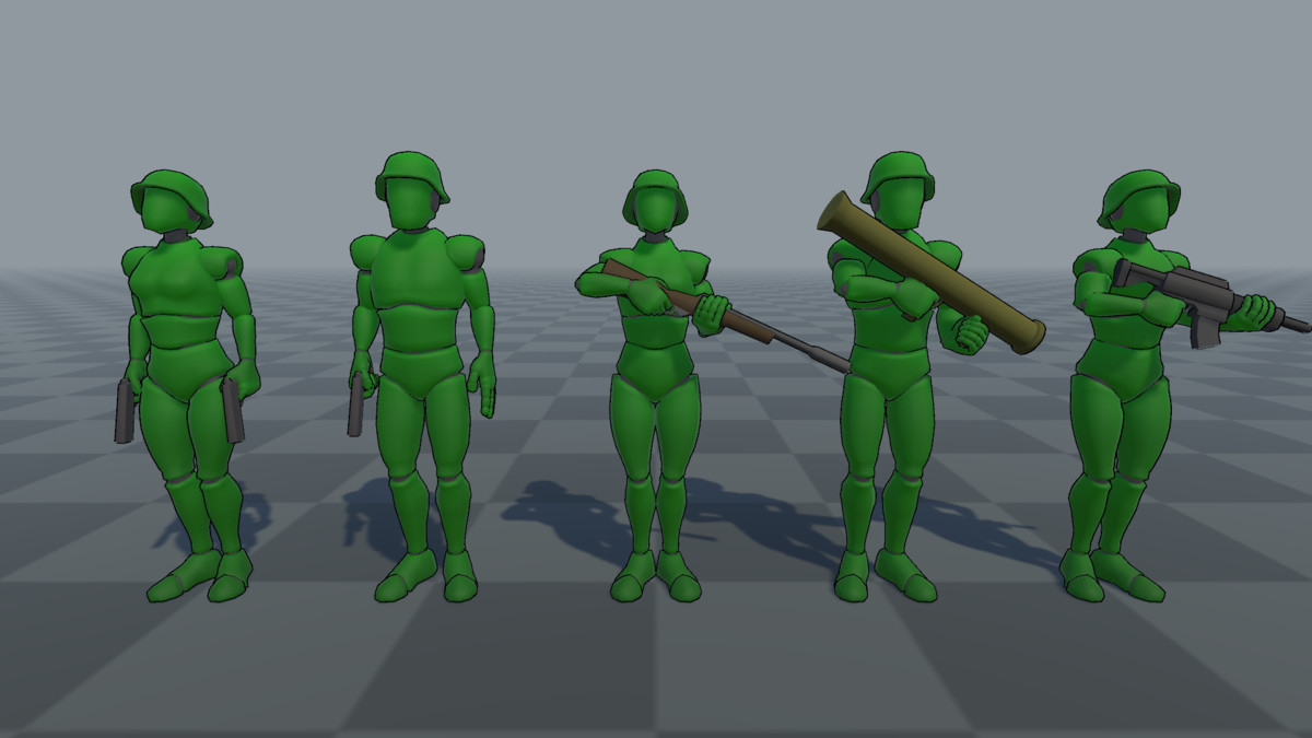 Human Soldier Animations