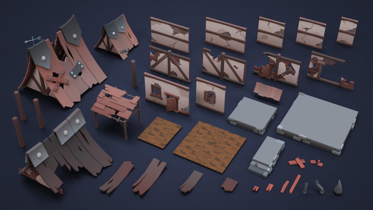 Halloween Pack - Low Poly 3D Model Pack