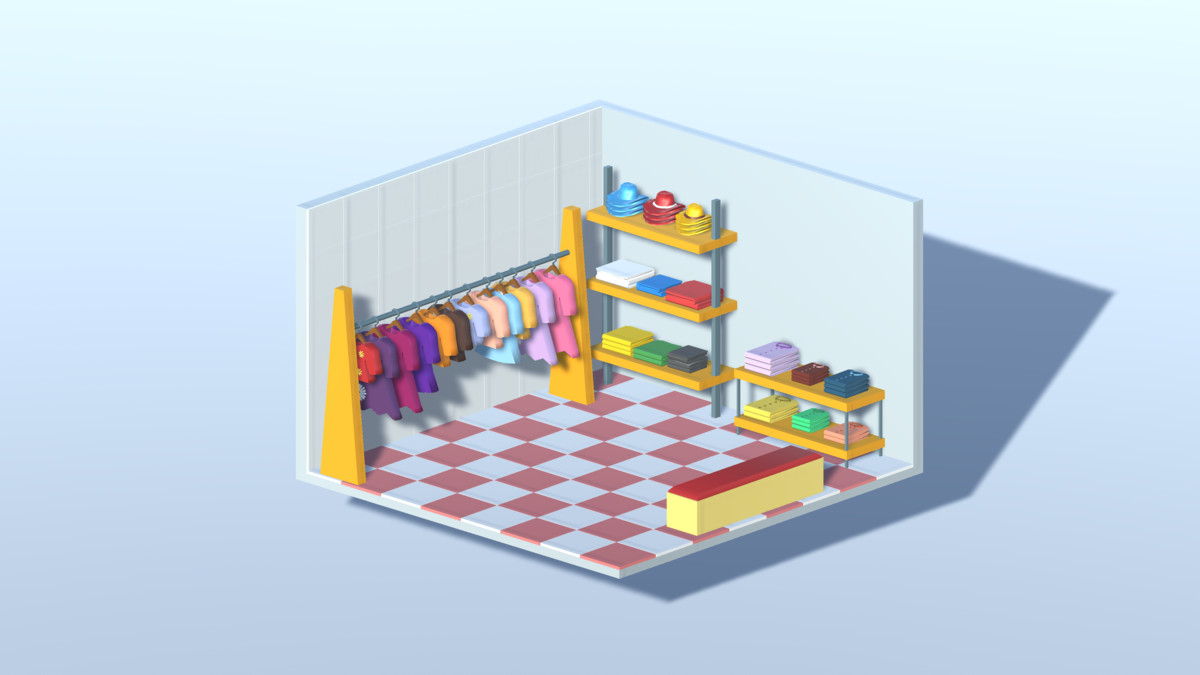 3D LOWPOLY WORK ROOMS