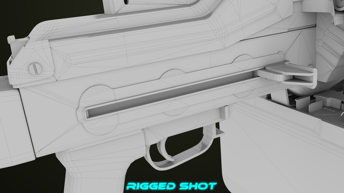 Machine Gun 11 Metal URP HDRP Textures