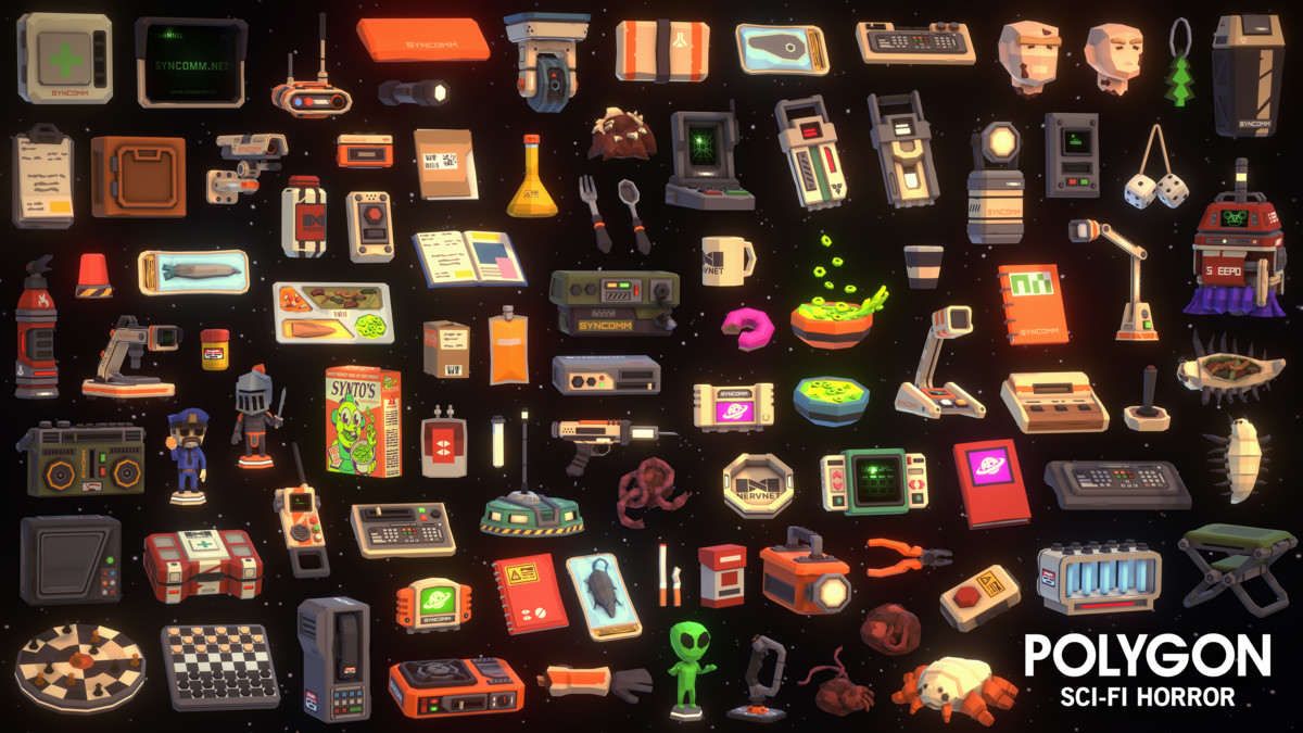 Sci-Fi Horror Pack - Synty POLYGON - Stylized Low Poly Assets