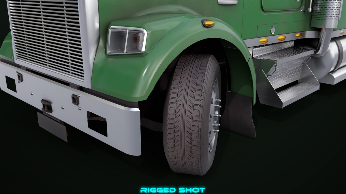 Truck 07 Log Trailer with All Loads Collection