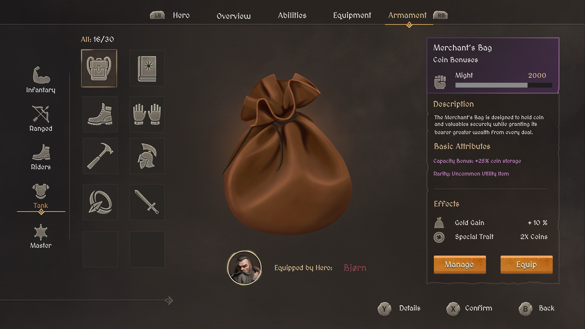 Fantasy RPG GUI