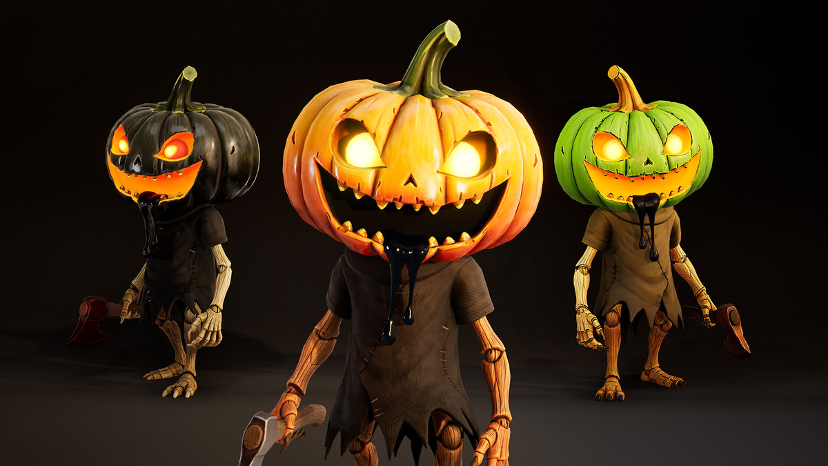 Nightmare Harvest Monsters 1 – Stylized Character Pack (5 Characters, 15 Skins)