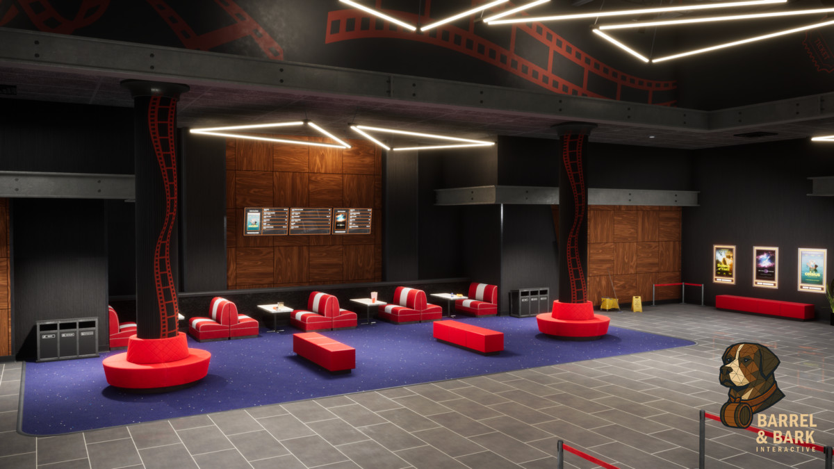 Movie Theatre Scene with Foyer