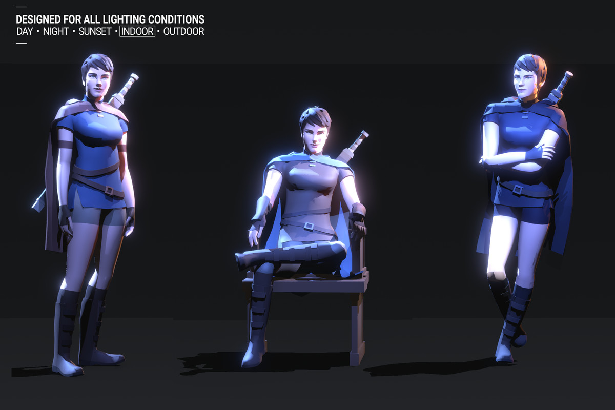 Polyquest Heroes: Warrior I Huntress