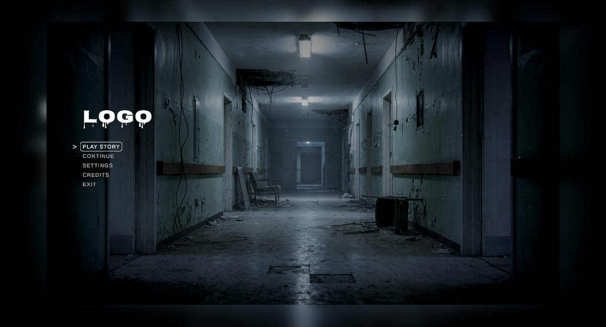 Horror Main Menu UI