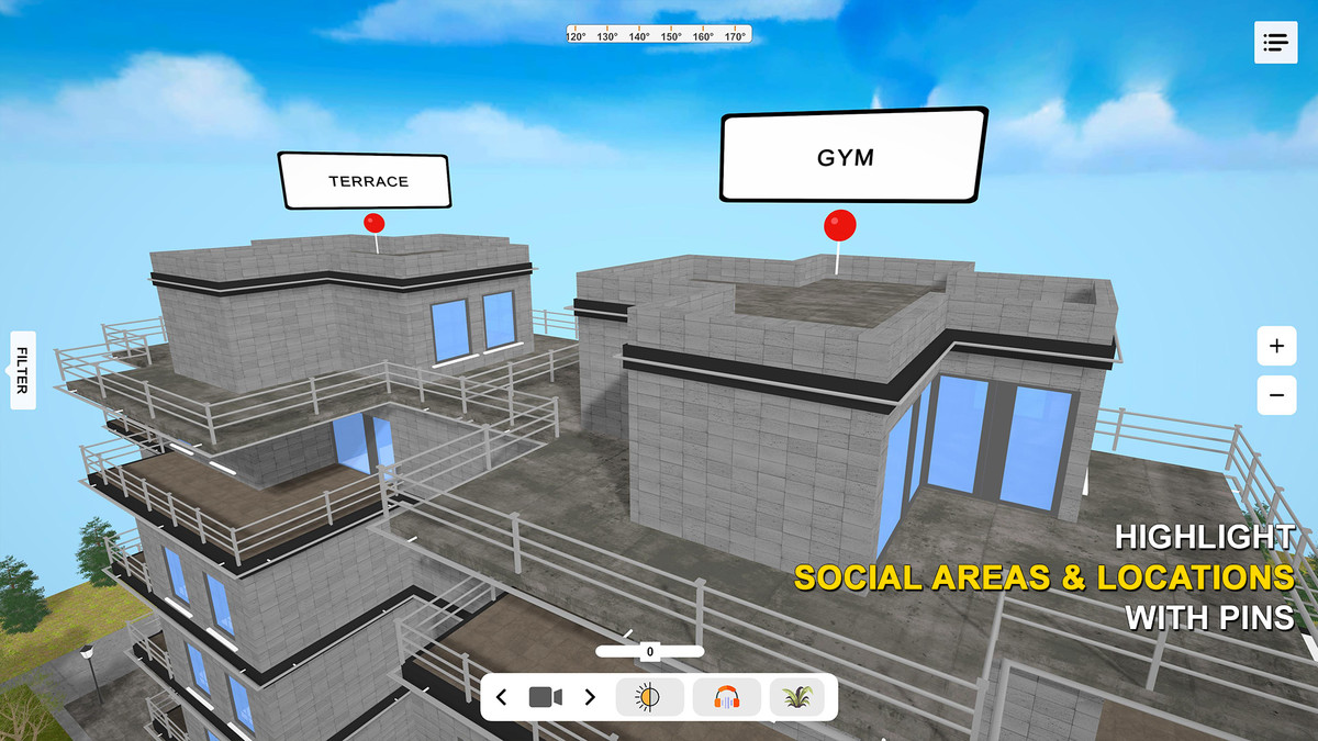 Interactive Real Estate 360 Showcase Architecture System