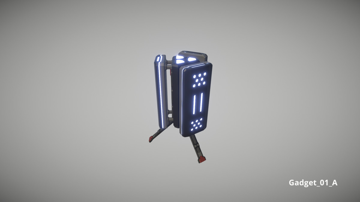 Cyberpunk Armory - Low Poly