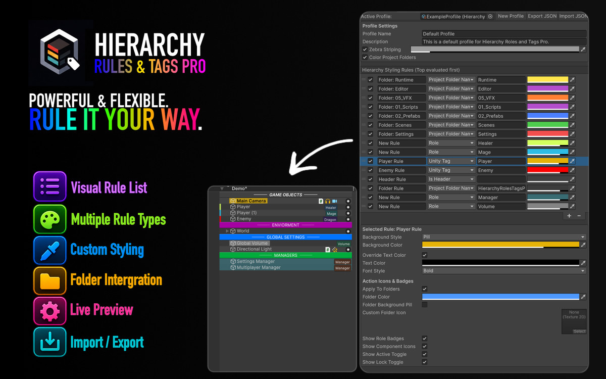 Hierarchy Roles & Tags Pro