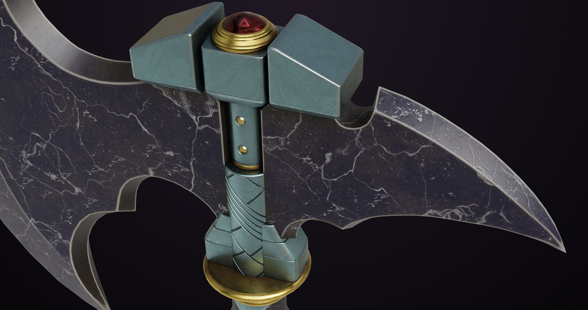Battle Axe 08 URP HDRP Textures