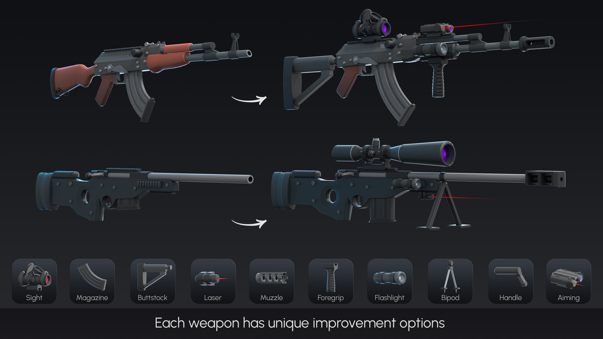 Weapons Mini - Low Poly Asset Pack