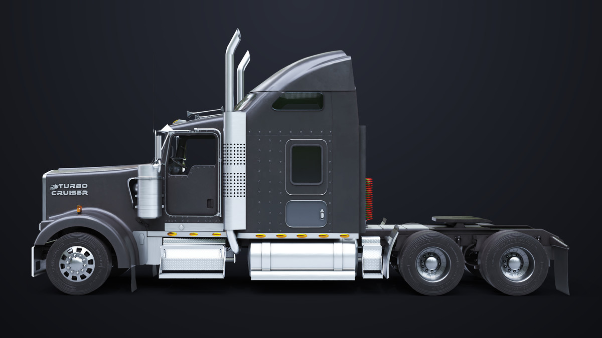 Truck Chassis 02 Generic Black URP HDRP Textures