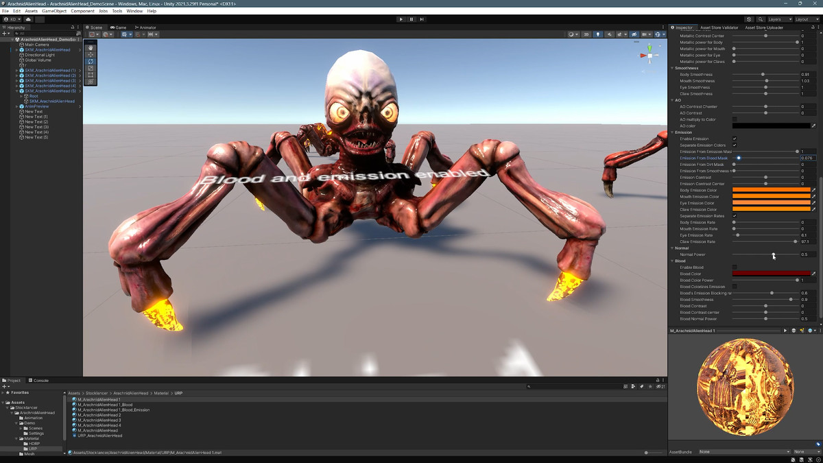 Arachnid-Alien Head 1