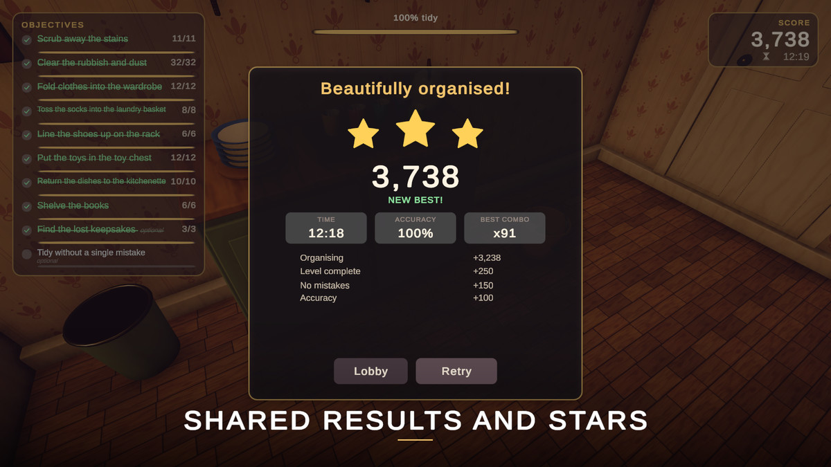 Tidy Up Co-op Together – Multiplayer Sorting & Organizing Game Creator