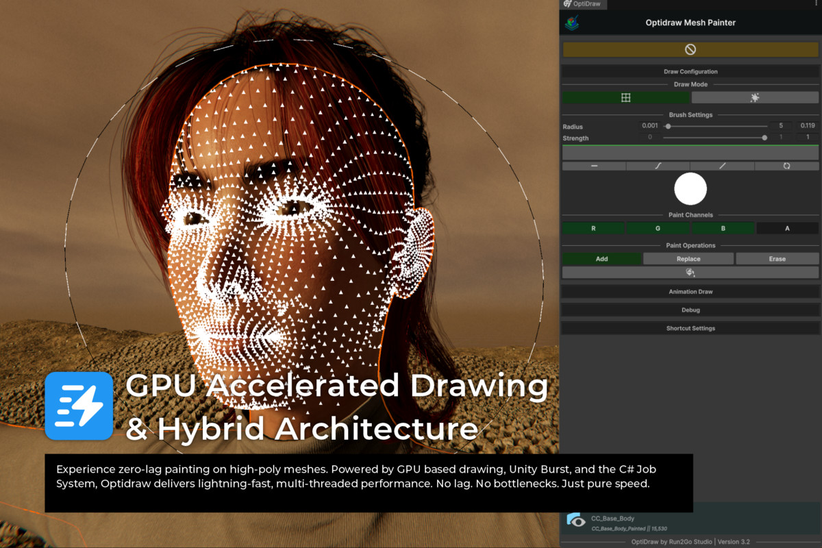 OptiDraw – Advanced Mesh Painting Tool
