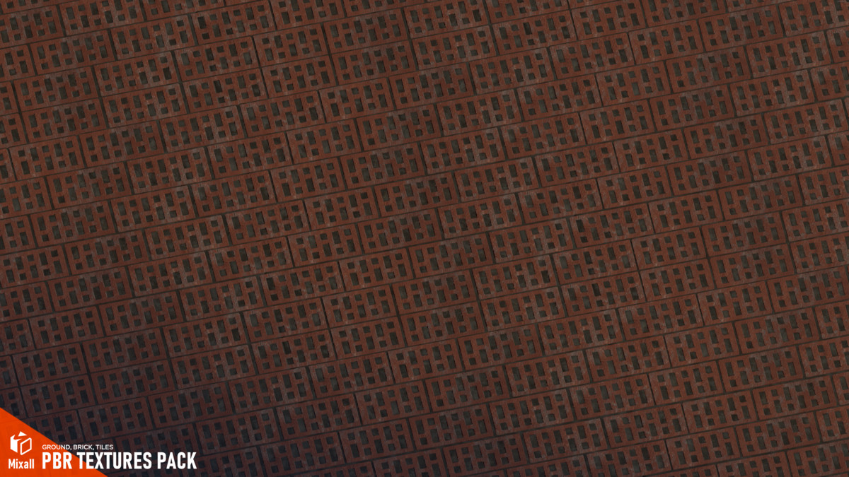 PBR Textures pack - ground, brick, tiles