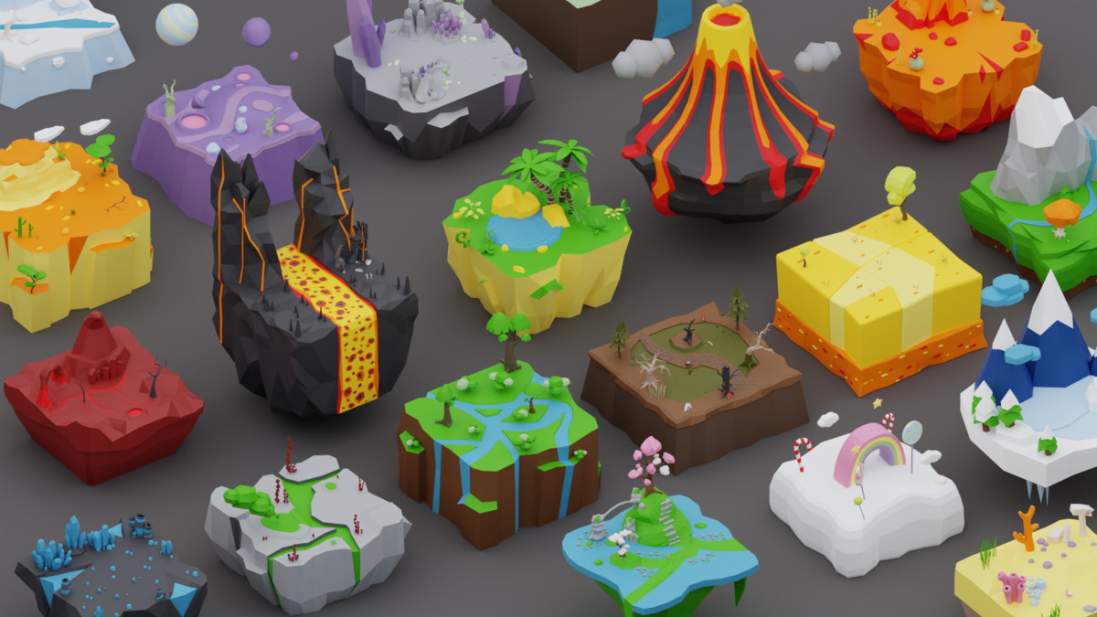Low Poly Worlds Islands Exteriors