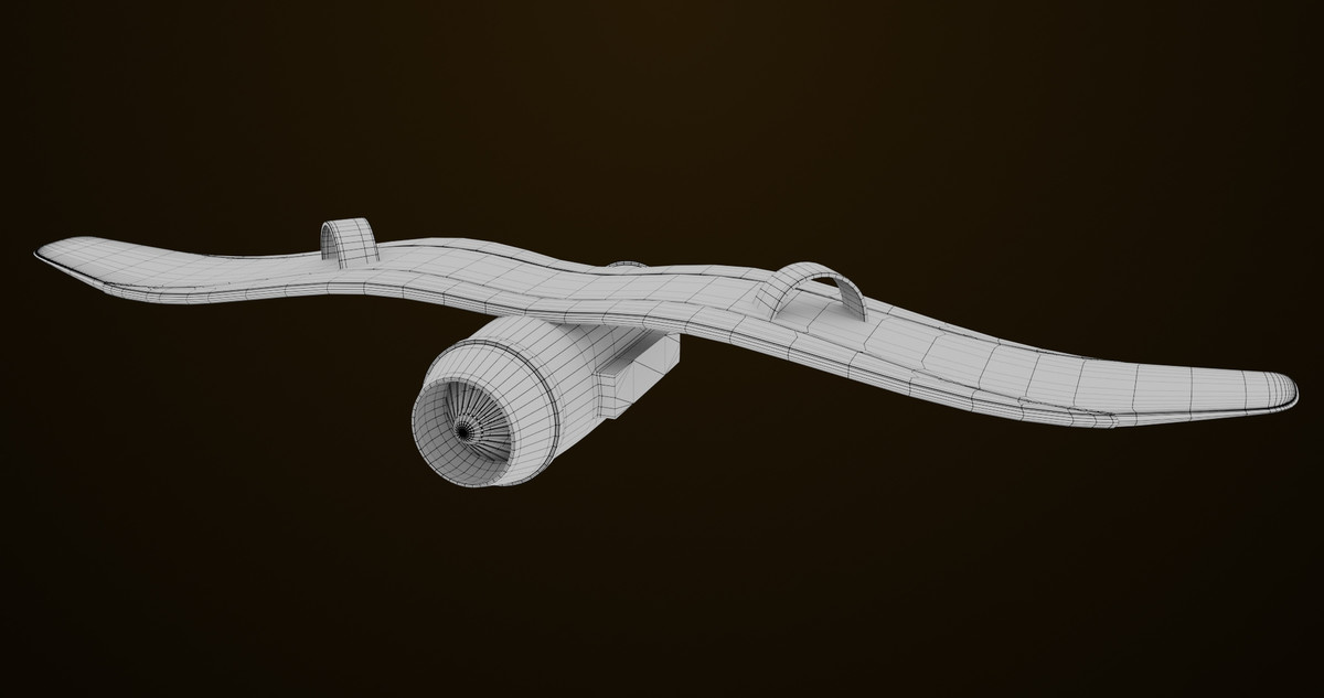 Sci Fi Hoverboard 6 URP HDRP Textures