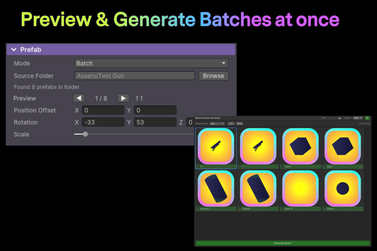 EZ Icons | Generate Icons from Prefabs