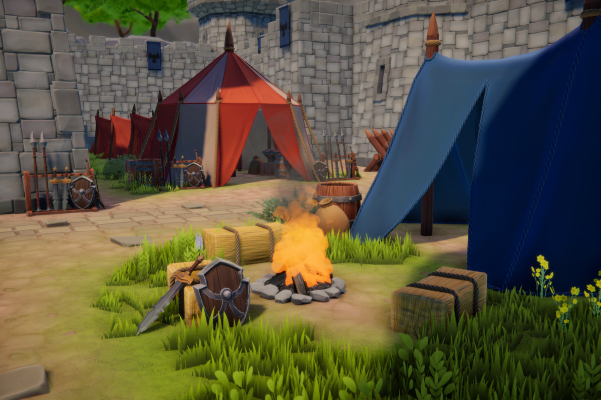 Stylized Medieval Modular Fort and Castle