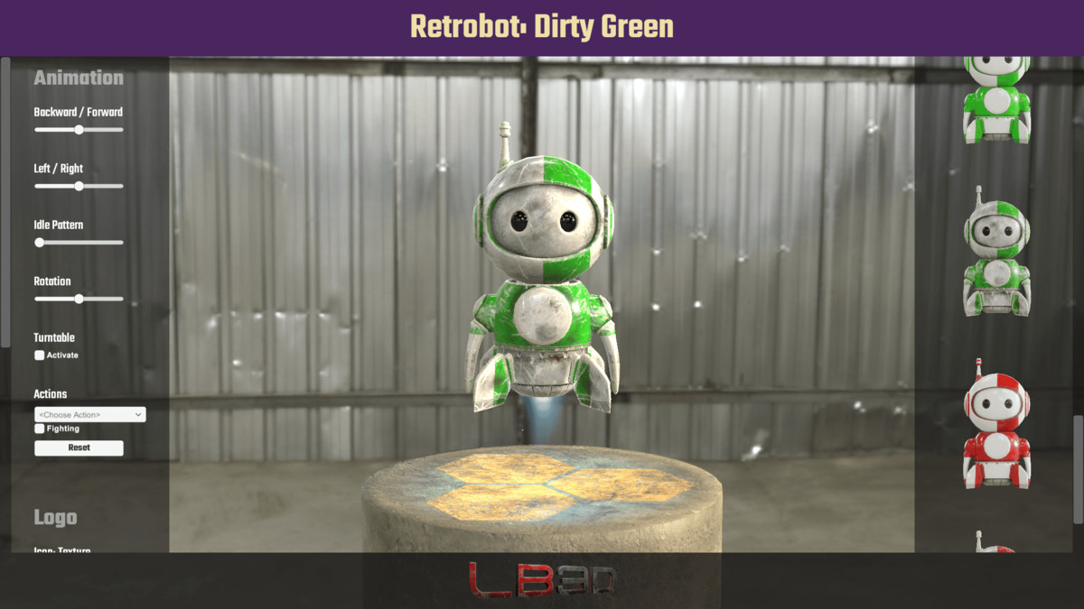 Retrobot, Game and App Character, Robot Mascot