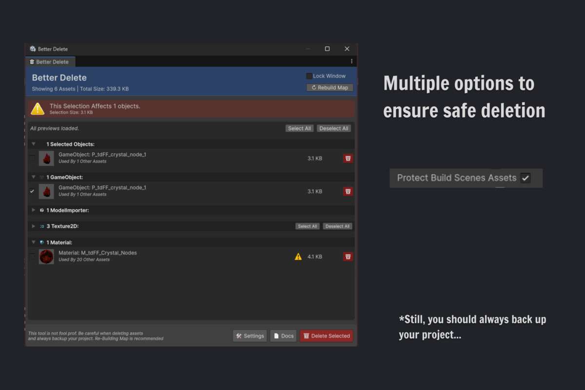 Better Delete - Project Cleaner & References Finder