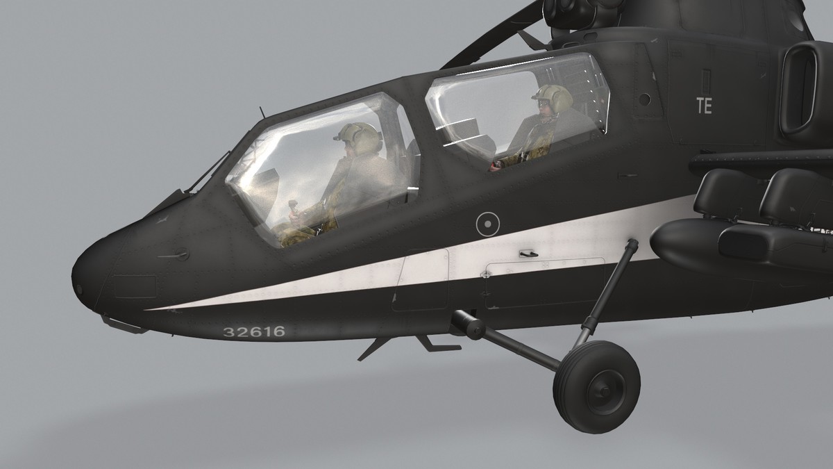 OH-1 Ninja JGSDF Black Complex Animation (445)