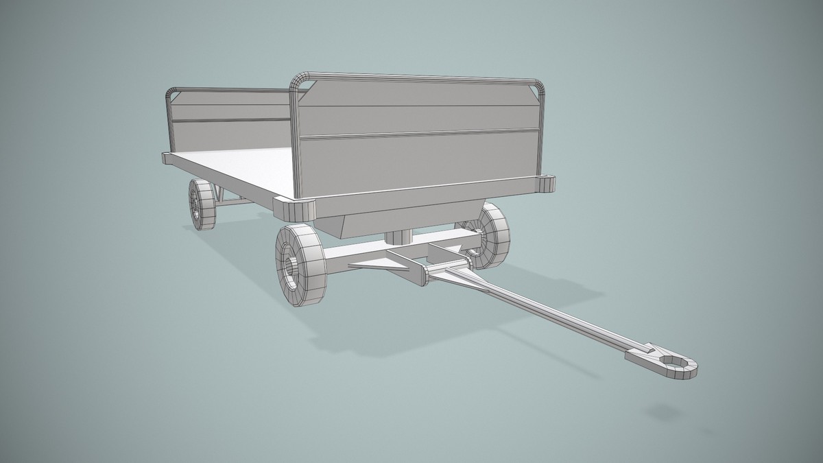 Airport Baggage Cart (434)