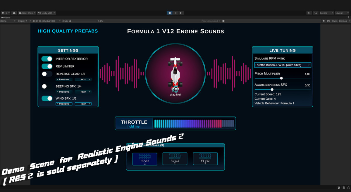 Formula V12 Engine Sounds