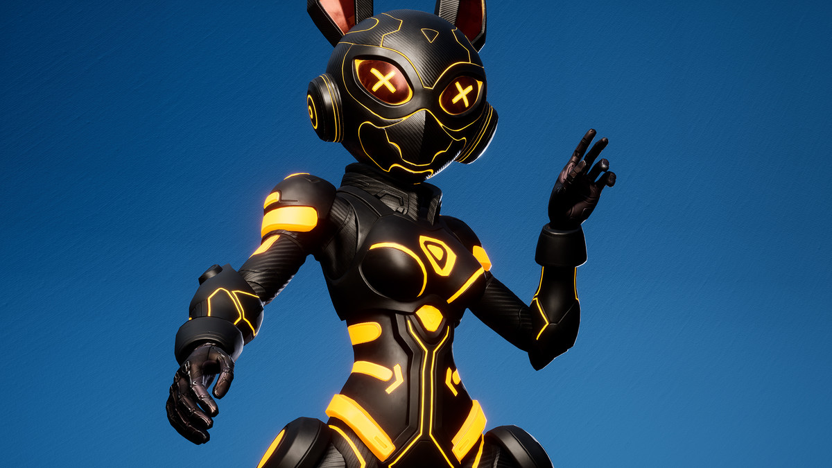 Cyber Bunny Android Sci-Fi Girl 4 – Stylized Character