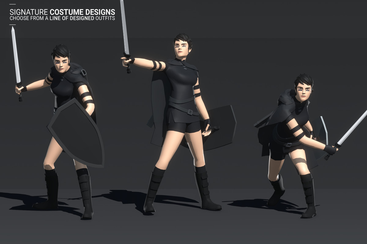 Polyquest Heroes: Warrior I Huntress