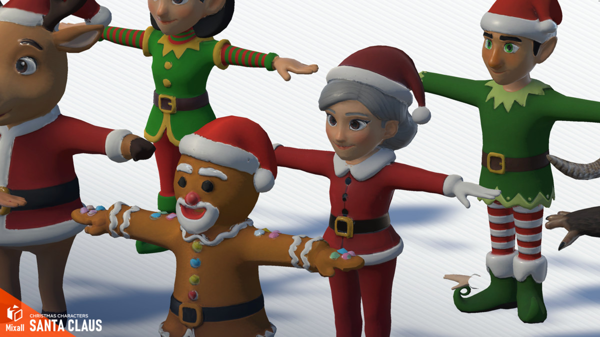 Santa Claus and Christmas characters