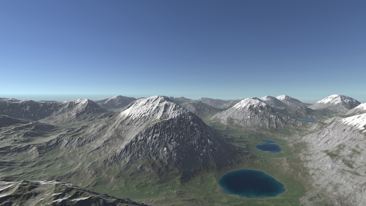 Procedural Ridged Mountains 8K - 34 Terrains