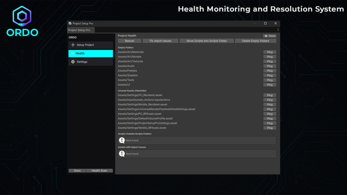 ORDO - Project Automation Organizer