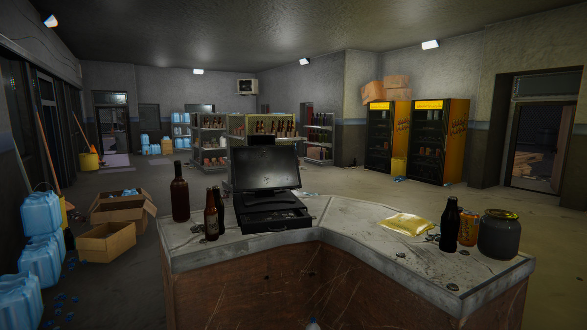 Realistic Modern Roadside Convenience Store Asset Package