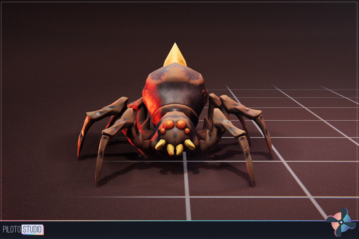 Spider Spiky - 3 Characters + Animations