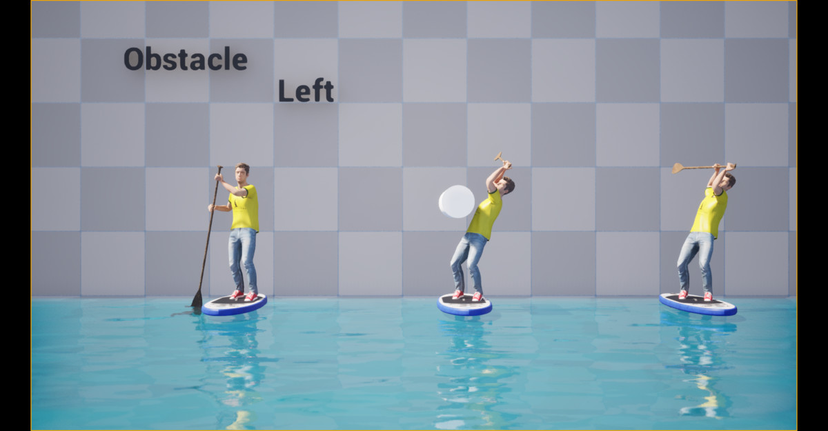 Paddle Boarding Animation
