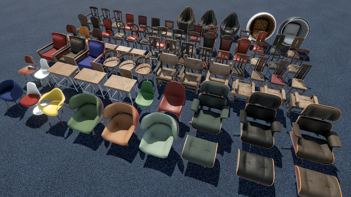 Chairs Collection : Furniture Pack