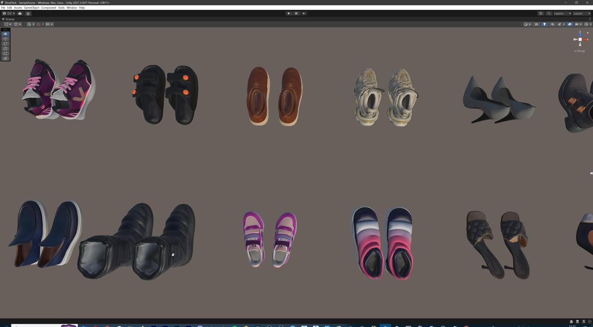 Ultimate Shoe Pack (72 Footwear Low-poly 3D models)