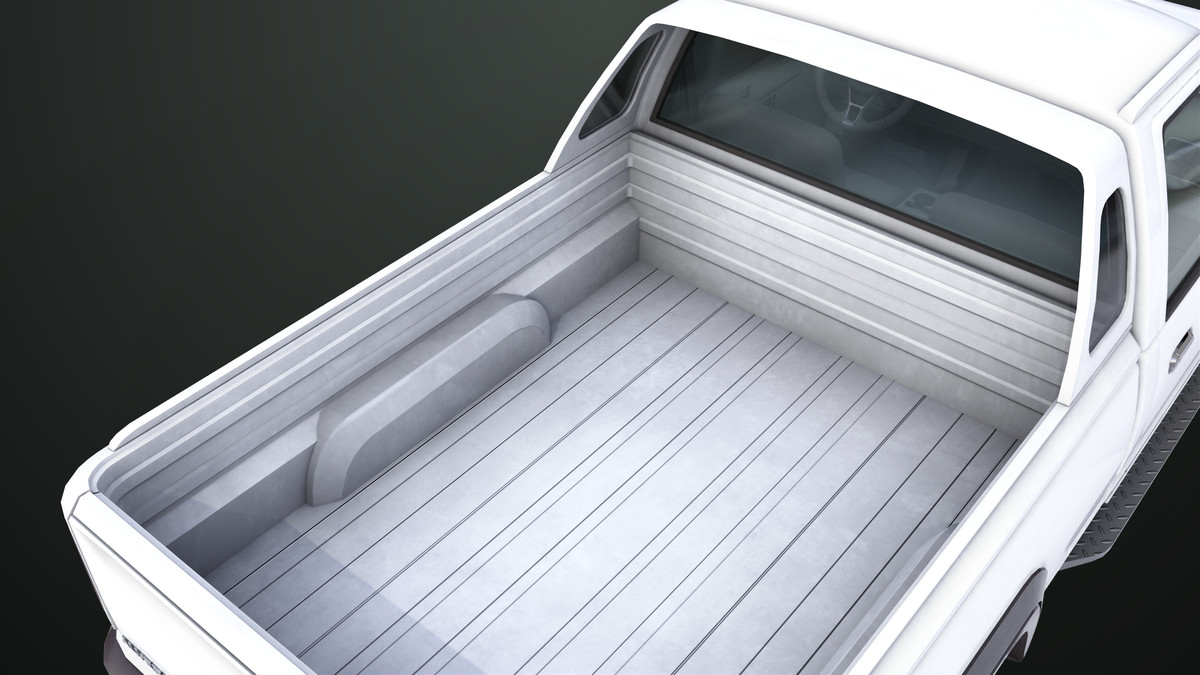 Pickup Truck01 Black and White URP HDRP Textures