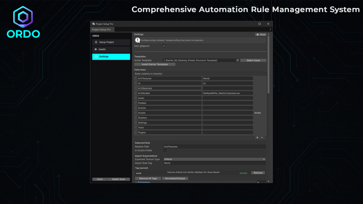 ORDO - Project Automation Organizer