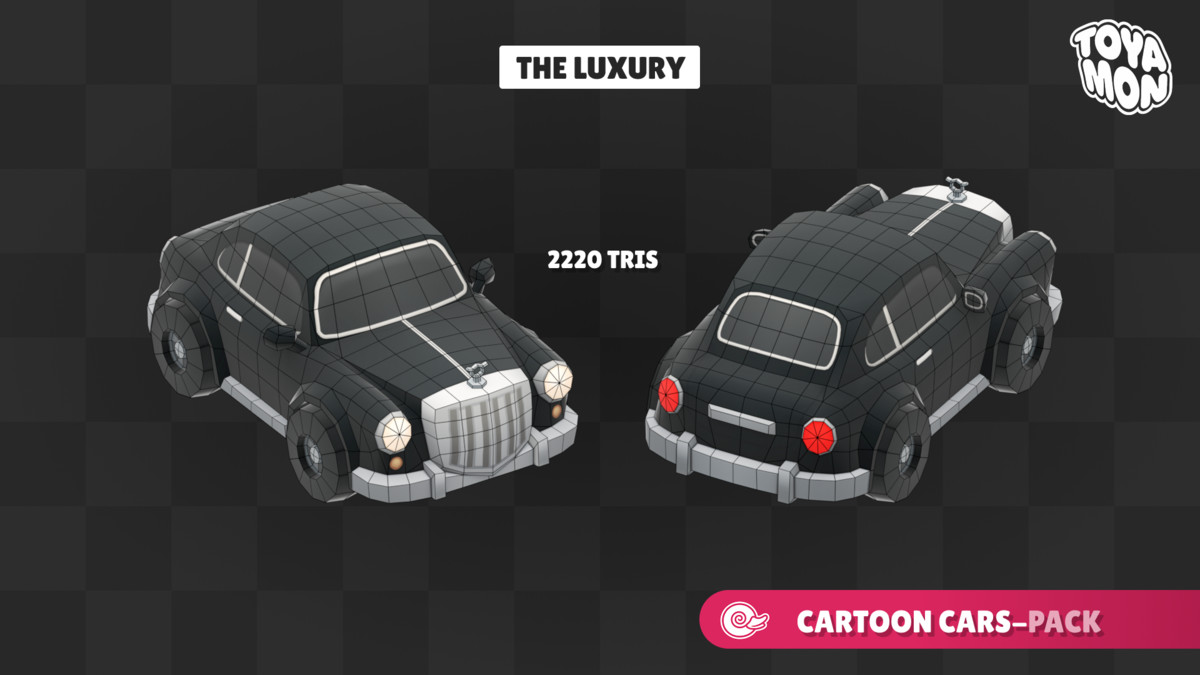 Stylized Cars Pack - Low poly