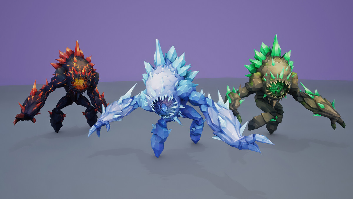 Stylized Fantasy Crystal Golem