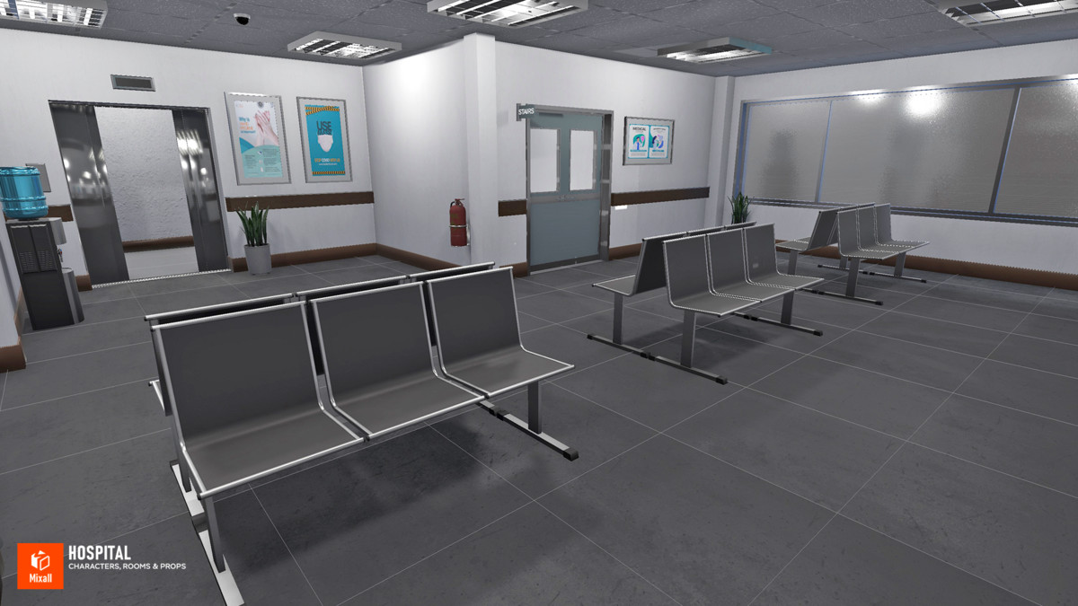 Hospital - Characters, Rooms & Props