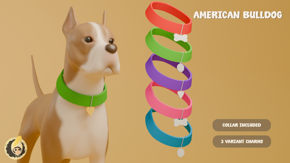 Animated American Bulldog