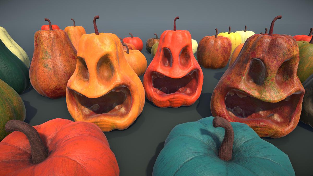 Halloween Pumpkins - Burnable Edition