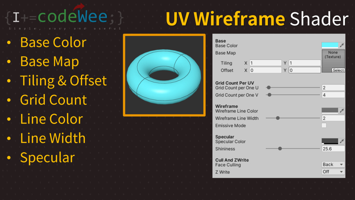UV Wireframe Shader(HDRP)
